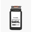 Kép 1/2 - Canon PG-560XL (BK) (22 ml) kompatibilis tintapatron /Lepkés CN/