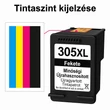 Kép 2/3 - Utángyártott LEGNAGYOBB KAPACITÁS! HP 305XL (BK+CMY) (36ml)  tintapatron multipack /Lepkés CN/