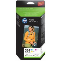 HP 364 CMY(CH082AE) eredeti patroncsomag + 85db 10x15cm 250g fotópapír