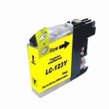 Brother LC123/LC125Y (10 ml) kompatibilis (CHIP-es) tintapatron /Lepkés CN/