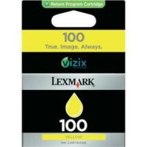 Lexmark 100 (Y) (14N0902E) eredeti tintapatron