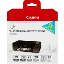 Canon PGI-29 (MBK/PBK/GY/DGY/LGY/CO) eredeti fotó tintapatron multipack