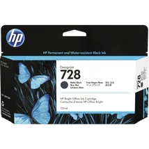 HP 728 (3WX25A) (MBk) (130ml) eredeti tintapatron