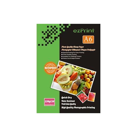 EzPrint Fotópapír 10x15cm 20 lap 230g fényes