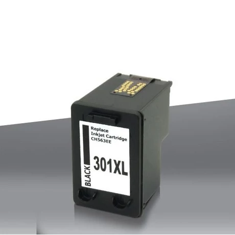 HP 301XL (CH563EE) (BK) kompatibilis tintapatron /Lepkés CN/ #58g (20ml)