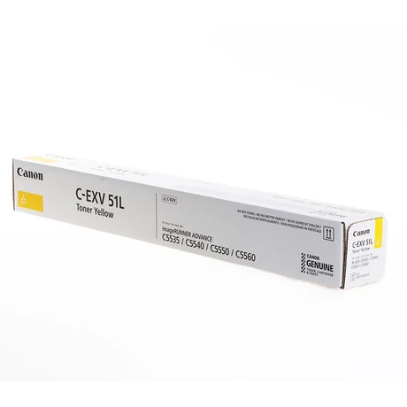 Canon C-EXV51L (Y) (0487C002AA) [26K] Eredeti toner
