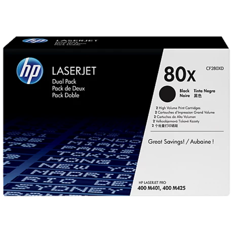 HP 80X (CF280XD) (Bk) [2x6,9k] eredeti toner duplacsomag