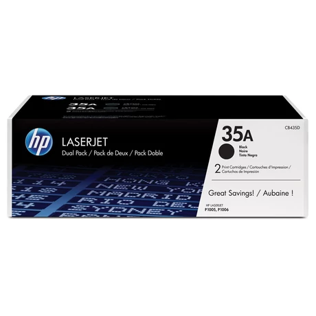 HP 35A (CB435AD) (Bk) [2x1,5k] eredeti toner duplacsomag