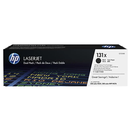 HP 131X (CF210XD) (Bk) [2x2,4k] eredeti toner duplacsomag