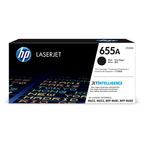 HP 655A (CF450A) (Bk) [12,5k] eredeti toner
