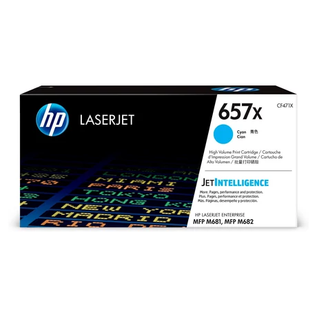 HP 657X (CF471X) (C) [23k] eredeti toner