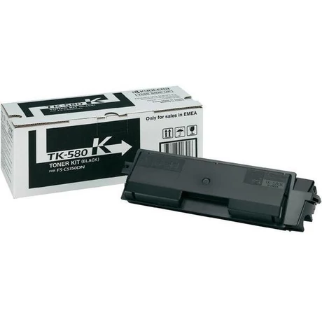 Kyocera TK-580 (BK) (1T02KT0NL0) [3,5K] Eredeti toner