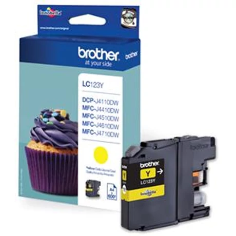 Brother LC123Y eredeti tintapatron