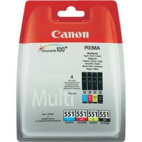 Canon CLI-551 (BK/C/M/Y) Eredeti tintapatron multipack