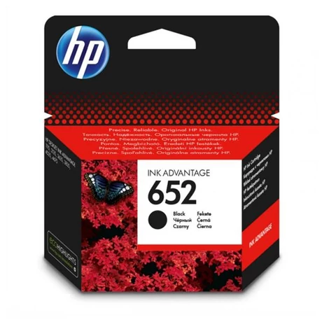 HP 652 (F6V25AE) (BK) (6ml) eredeti tintapatron