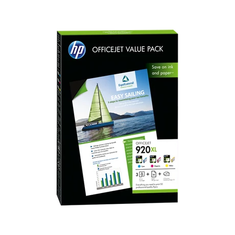 HP 920XL CMY(CH081AE) eredeti patroncsomag + 50db A4/180g matt fotópapír