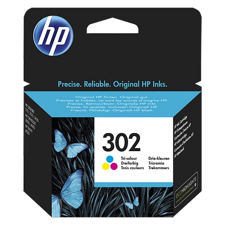 HP 302 (CMY) (F6U65AE) eredeti tintapatron