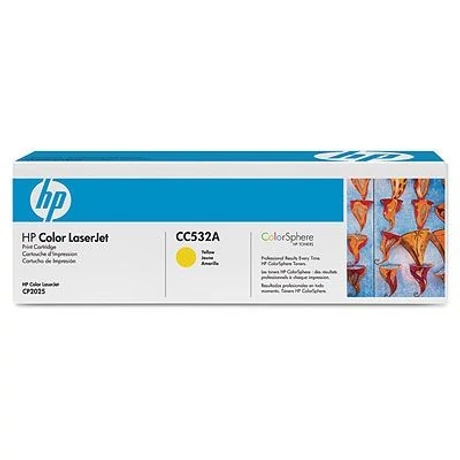 HP CC532A (Y) eredeti toner