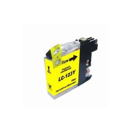 Brother LC123/LC125Y (10 ml) kompatibilis (CHIP-es) tintapatron /Lepkés CN/
