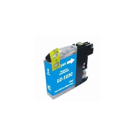 Brother LC123/LC125C (10 ml) kompatibilis (CHIP-es) tintapatron /Lepkés CN/