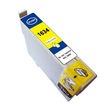 Epson 16XL (T1634) (Y) (13.5 ml) kompatibilis tintapatron /Lepkés CN/