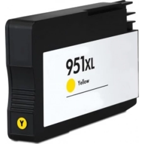 HP 951XL (CN048AE) (Y) (27 ml) (CHIP-es) kompatibilis tintapatron /Lepkés CN/