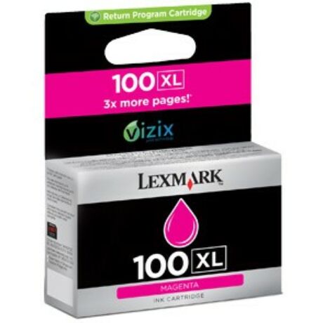 Lexmark 100 XL (M) (14N1070) eredeti tintapatron