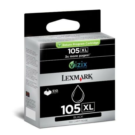 Lexmark 105 XL (BK) (14N0822E) eredeti tintapatron