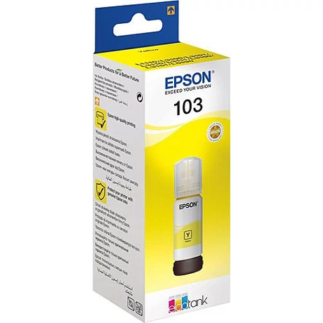 Epson 103 (T00S4) (Y) [65ml] eredeti utántöltő tinta