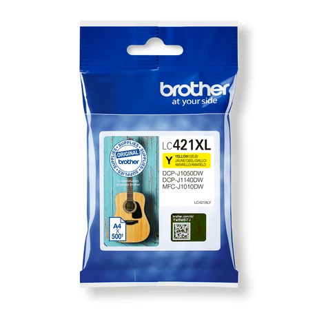 Brother LC-421XL (Y) eredeti tintapatron