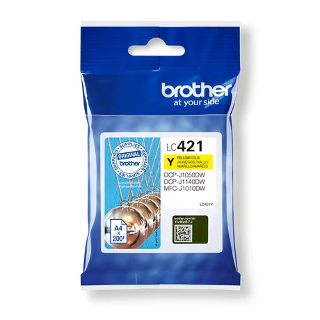Brother LC-421 (Y) eredeti tintapatron
