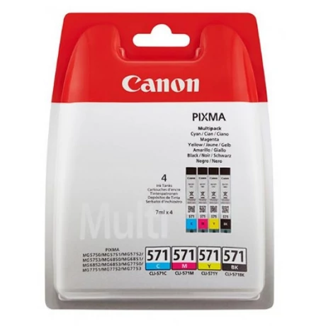 Canon CLI-571 (BK,C,M,Y) eredeti 4db-os patron csomag