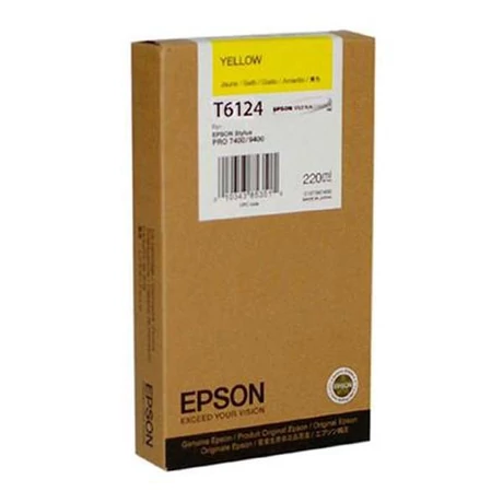 Epson T6124 (C13T612400) Y (220ml) Eredeti tintapatron