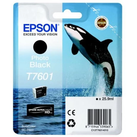 Epson T7601 (C13T76014010) PBK (25,9ml) Eredeti tintapatron