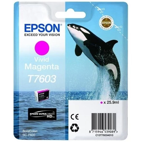 Epson T7603 (C13T76034010) M (25,9ml) Eredeti tintapatron