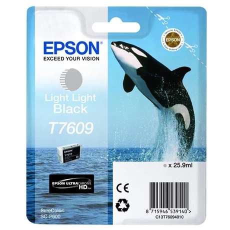 Epson T7609 (C13T76094010) LLBK (25,9ml) Eredeti tintapatron