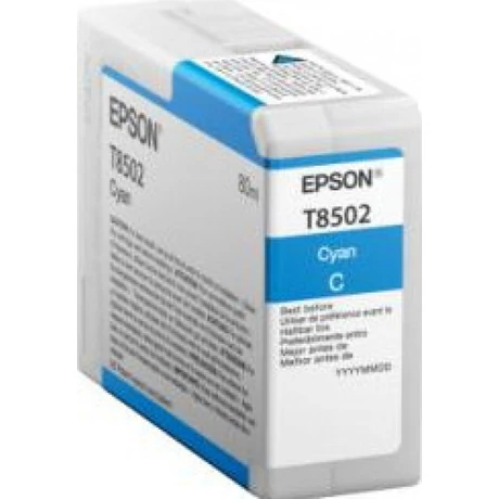 Epson T8502 (C13T850200) C (80ml) Eredeti tintapatron