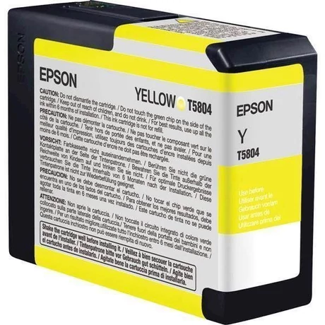 Epson T5804 (C13T580400) Y (80ml) Eredeti tintapatron