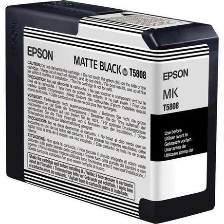 Epson T5808 (C13T580800) MBK (80ml) Eredeti tintapatron