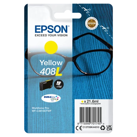Epson 408L (T09K4) (C13T09K44010) Y (21,6ml) Eredeti tintapatron