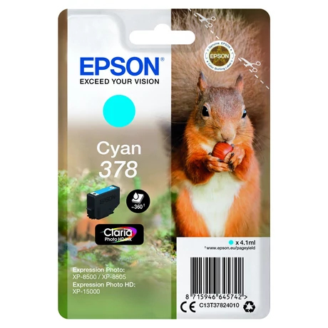 Epson 378 (T3782) (C13T37824010) C (5,5ml) Eredeti tintapatron