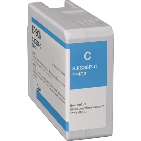 Epson SJIC36P(C) C6500/C6000 (C13T44C240) (C) (80ml) eredeti tintapatron