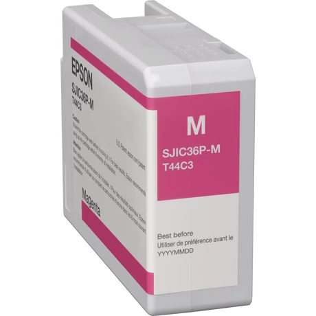 Epson SJIC36P(M) C6500/C6000 (C13T44C340) (M) (80ml) eredeti tintapatron