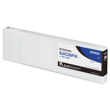 Epson SJIC26P(K) C7500 (C33S020618) (BK) (295,2ml) eredeti tintapatron