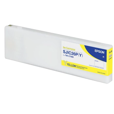 Epson SJIC26P(Y) C7500 (C33S020621) (Y) (294,3ml) eredeti tintapatron