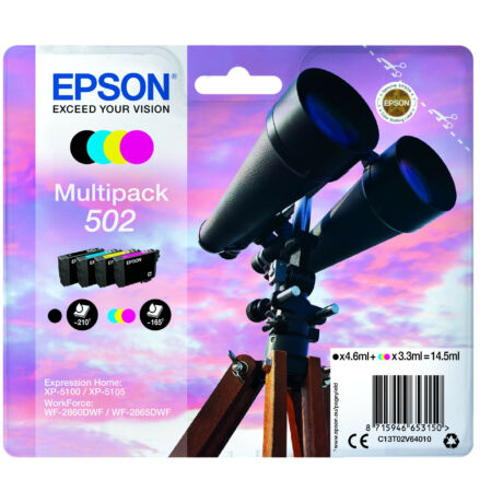 Epson 502 (T02V6) eredeti tintapatron csomag