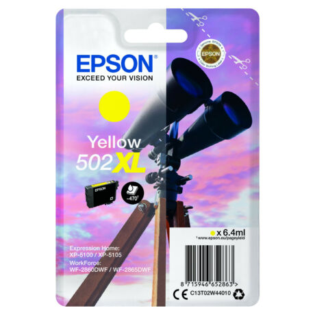 Epson 502XL (T02W4) (Y) eredeti tintapatron