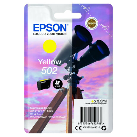 Epson 502 (T02V4) (Y) eredeti tintapatron