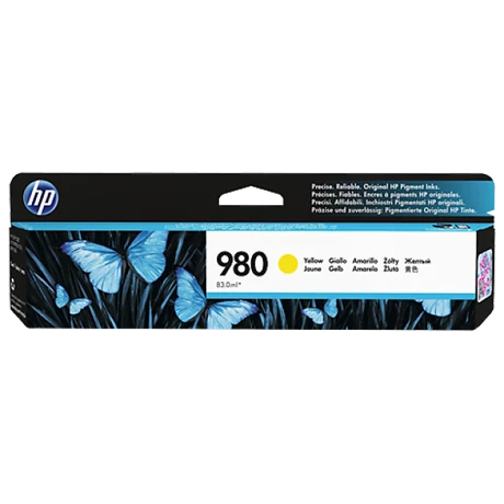HP 980 (D8J09A) (Y) (6,6K) eredeti tintapatron