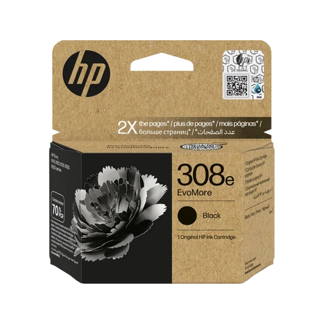 HP 308 XL (BK) (EvoMore) (7FP22UE) eredeti tintapatron csomag